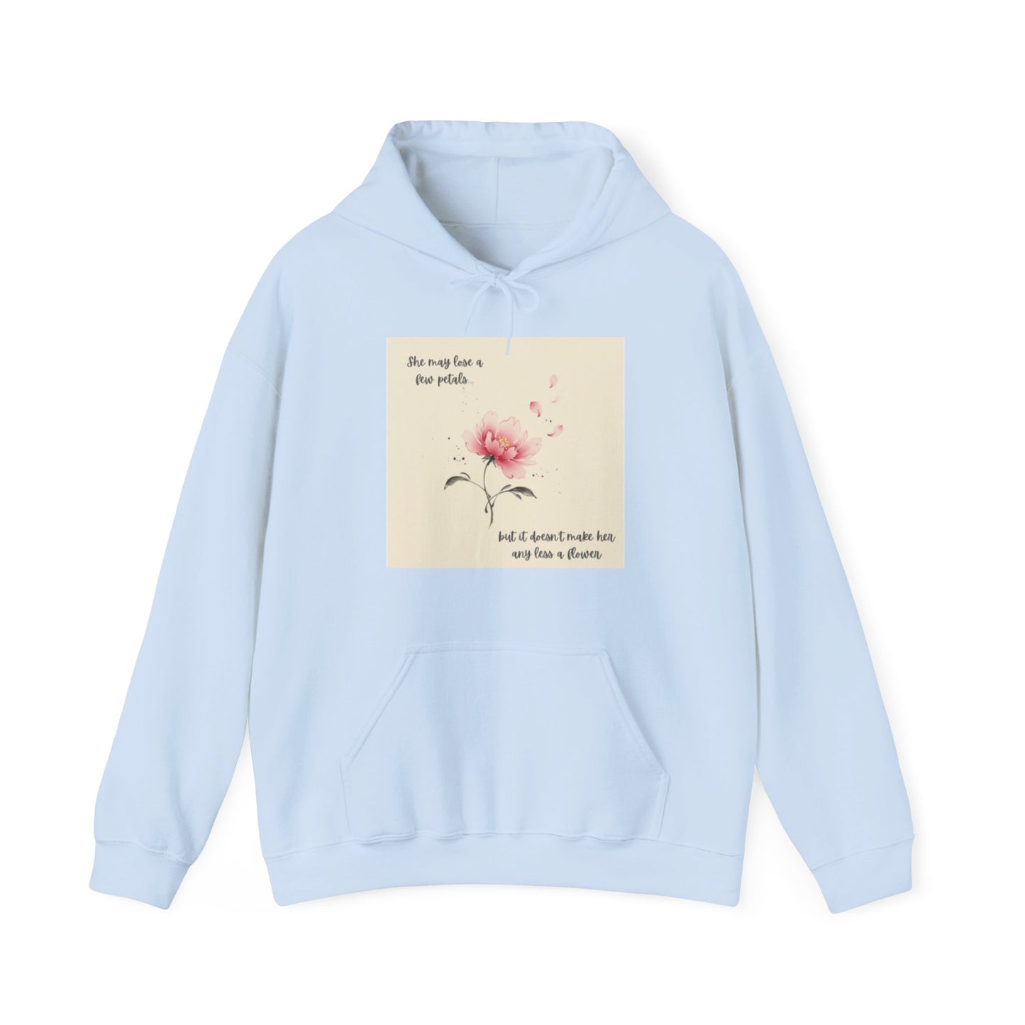 Pink Watercolor Flower hoodie | Inspirational Quote Sweatshirt
