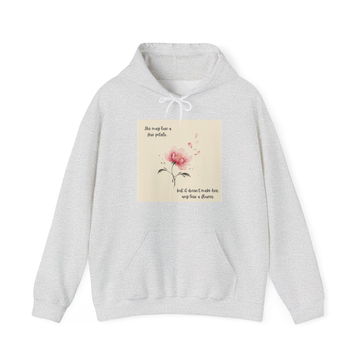 Pink Watercolor Flower hoodie | Inspirational Quote Sweatshirt