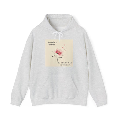 Pink Watercolor Flower hoodie | Inspirational Quote Sweatshirt