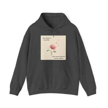 Pink Watercolor Flower hoodie | Inspirational Quote Sweatshirt