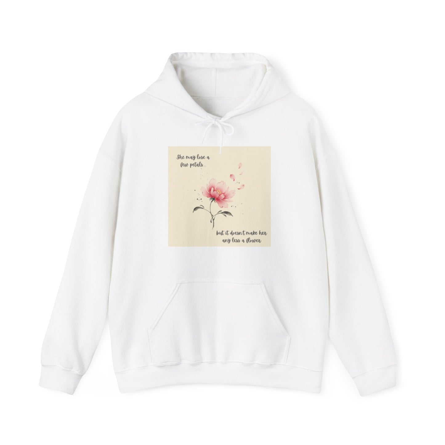 Pink Watercolor Flower hoodie | Inspirational Quote Sweatshirt