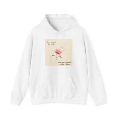 Pink Watercolor Flower hoodie | Inspirational Quote Sweatshirt