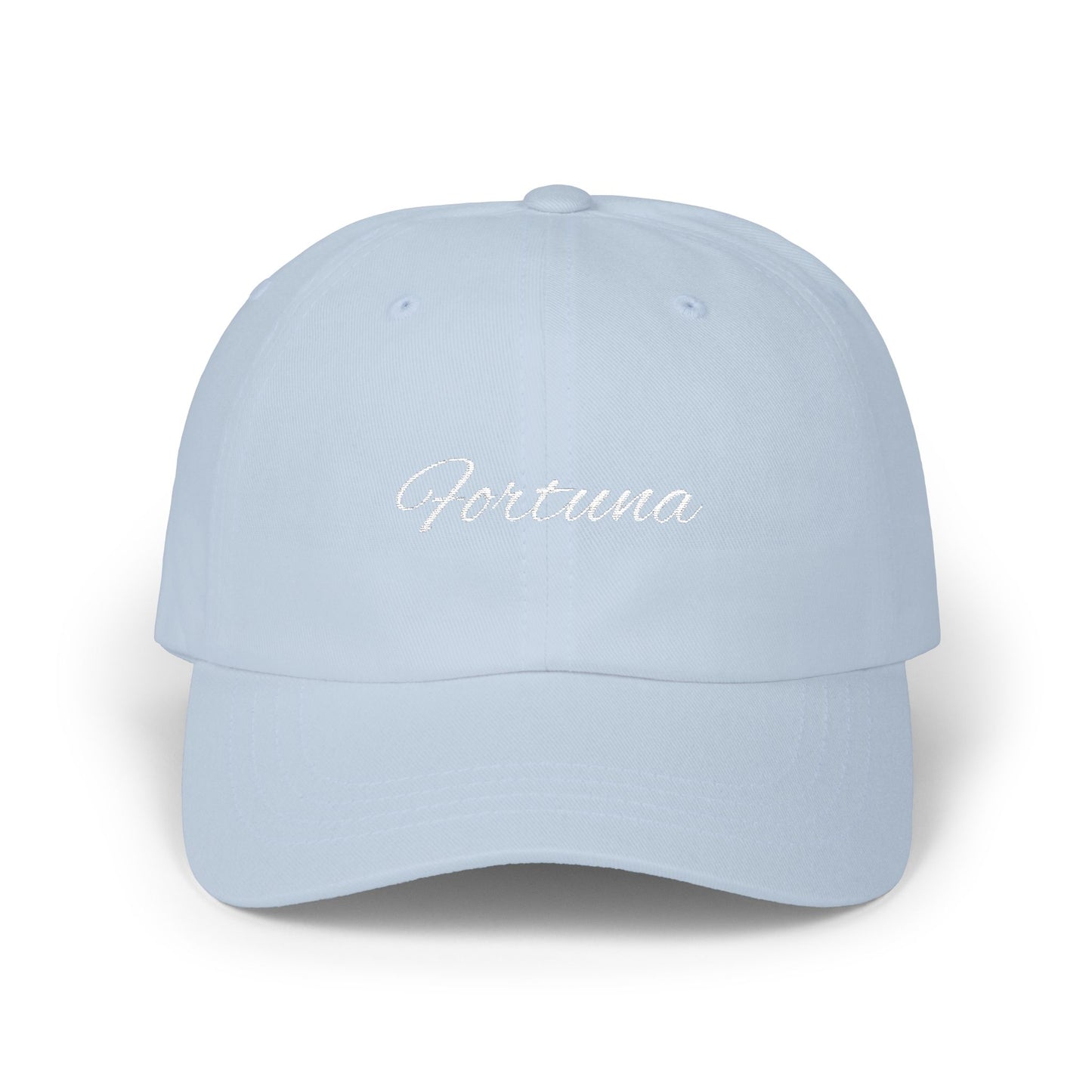 Fortuna embroidered script cap | Adjustable baseball hat