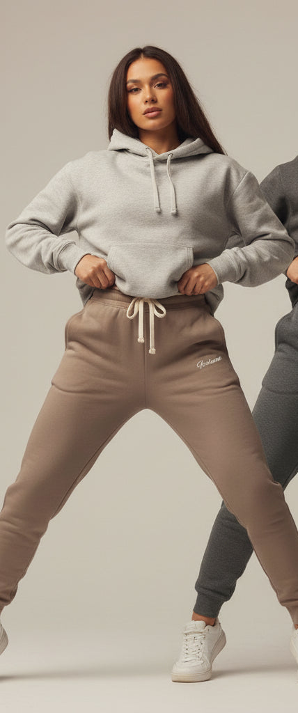 Minimal Script Logo Sweatpants | Garment-Dyed Fleece